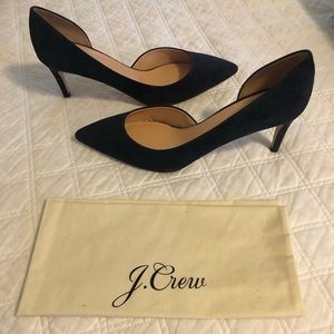 J. Crew New In Box Lucie Pump - Dark Pacific Suede
